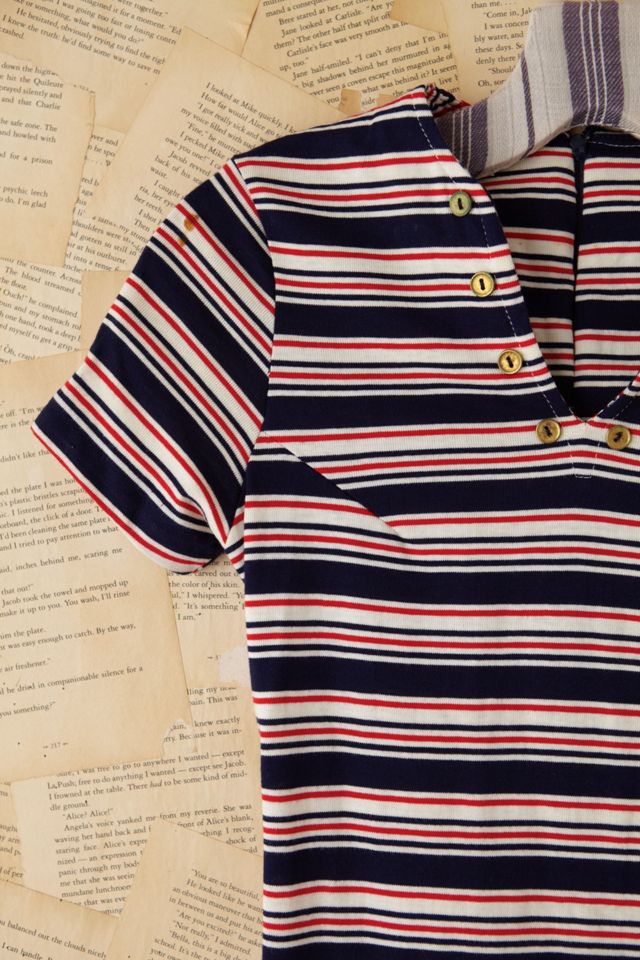 Vintage Patriotic Stripe Mini Dress #2