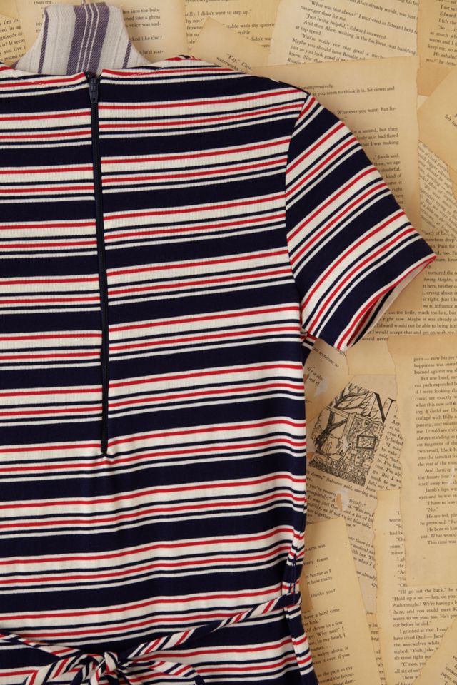 Vintage Patriotic Stripe Mini Dress #3