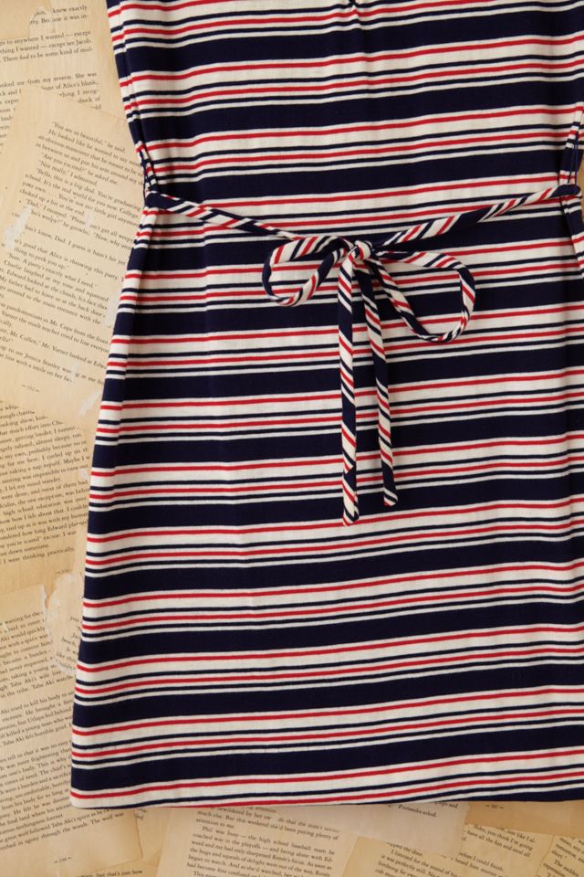 Vintage Patriotic Stripe Mini Dress #6