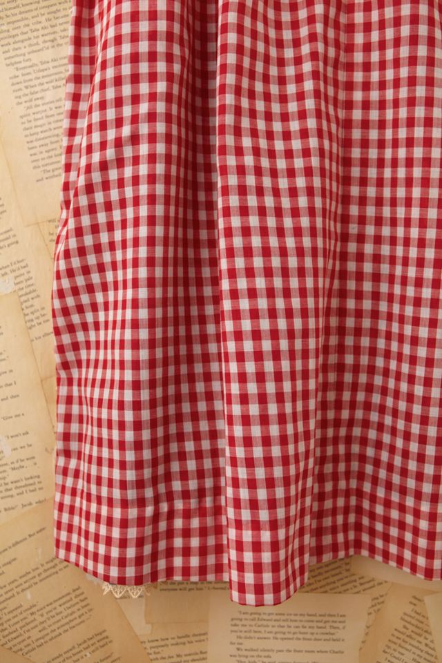 Vintage Gingham and Crochet Dress #5