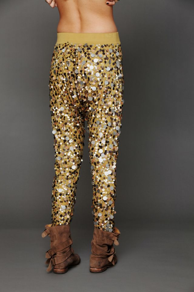 Disco Sequin Harem Pants #1