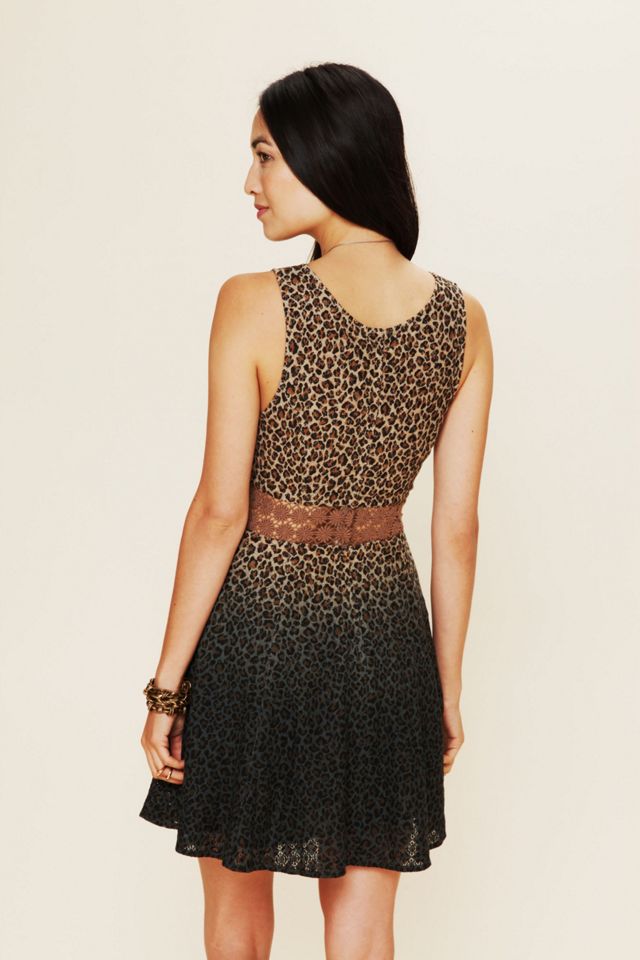 Leopard Daisy Fit and Flare Dress #1
