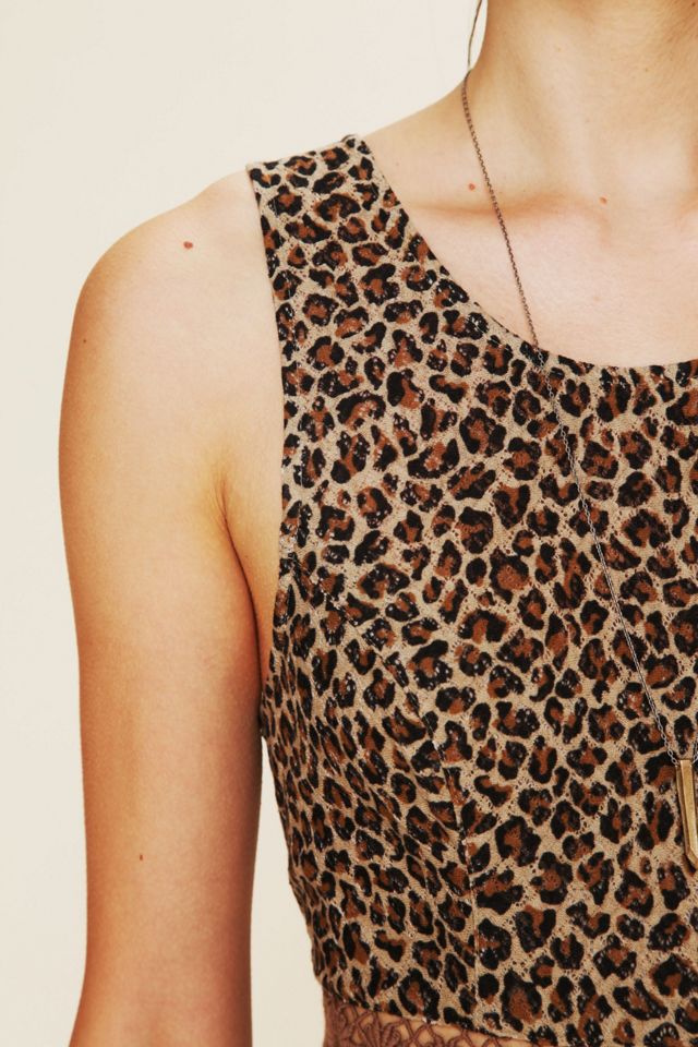 Leopard Daisy Fit and Flare Dress #2