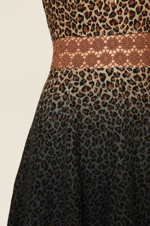 Leopard Daisy Fit and Flare Dress #3