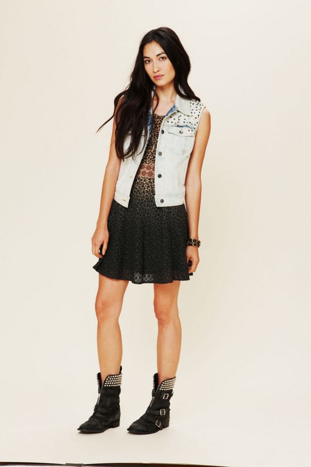 Leopard Daisy Fit and Flare Dress #4