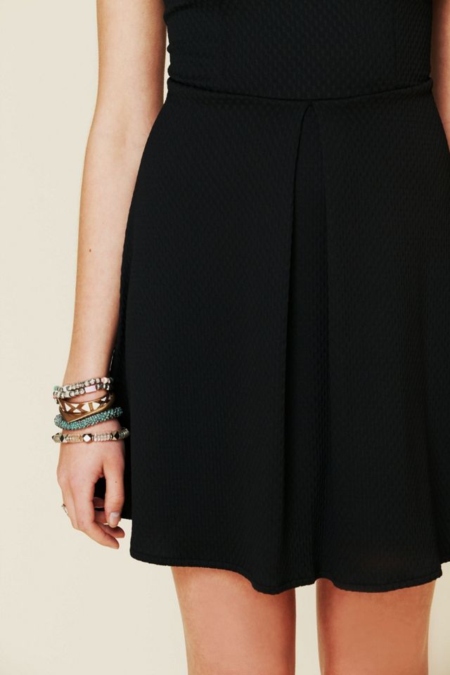 Waffle Knit Collar Dress #4