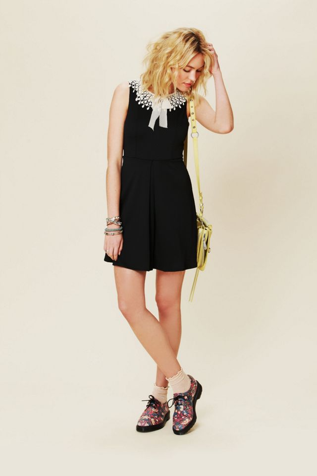 Waffle Knit Collar Dress #5