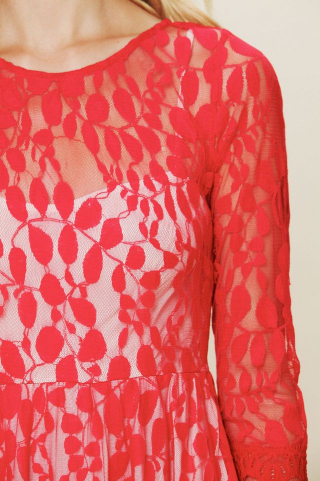 Floral Mesh Lace Dress #3