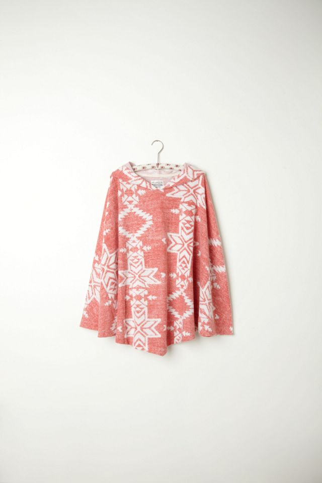 Patterned Hooded Poncho #4