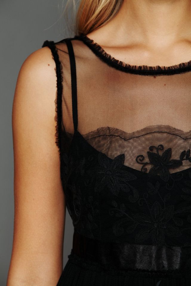 Noir Embellished Mesh Dress #2