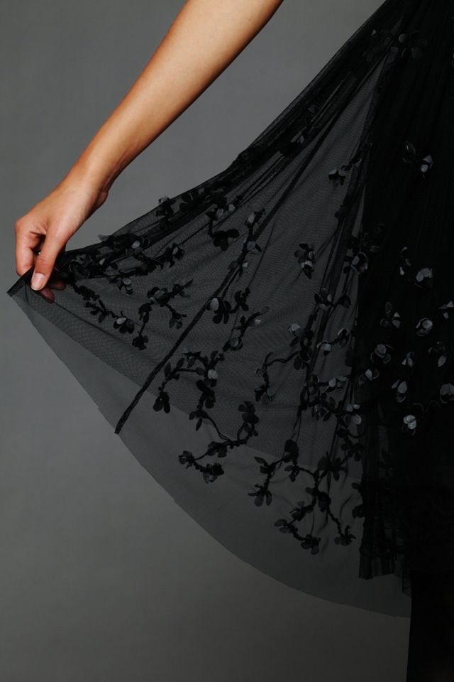 Noir Embellished Mesh Dress #3