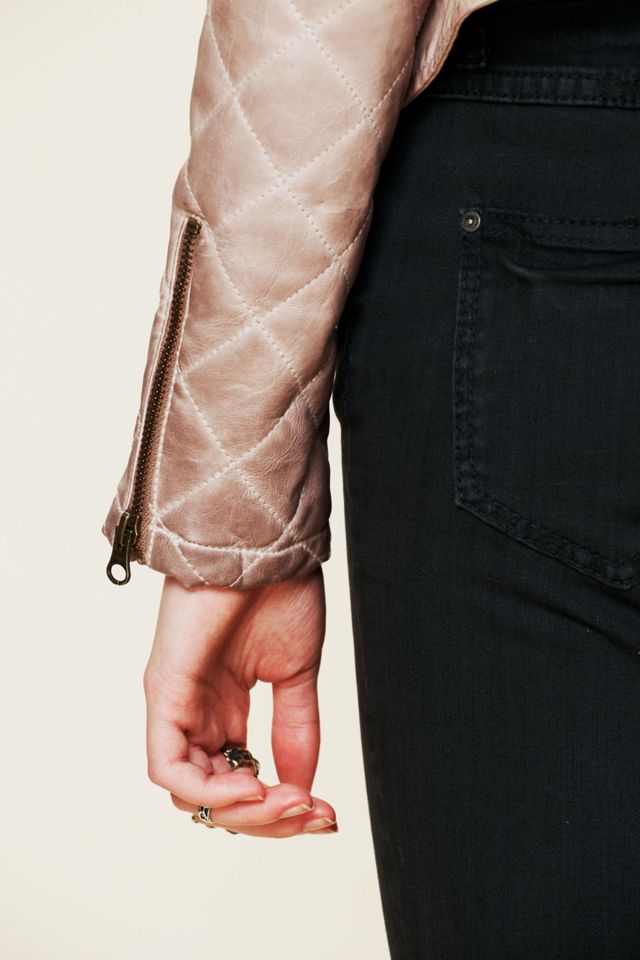 Quilted Vegan Leather Jacket #3