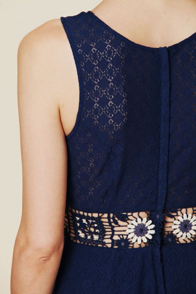 Colorblock Daisy Fit and Flare Dress #3