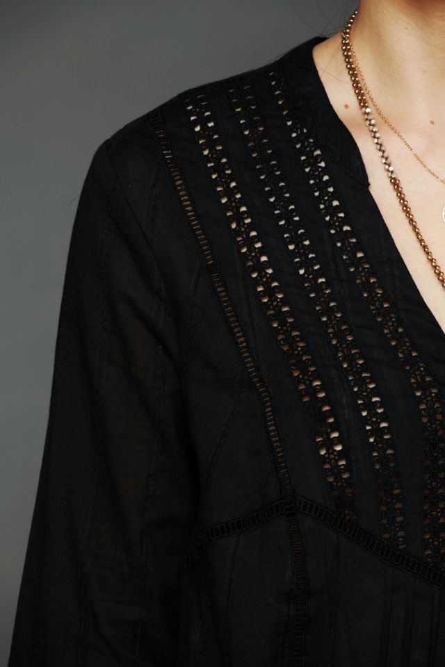 Long Sleeve Pintuck Texture Tunic #2