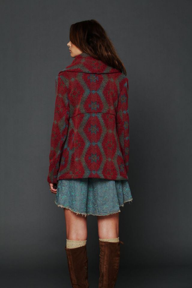 Changing Patterns Wool Swing Coat #2