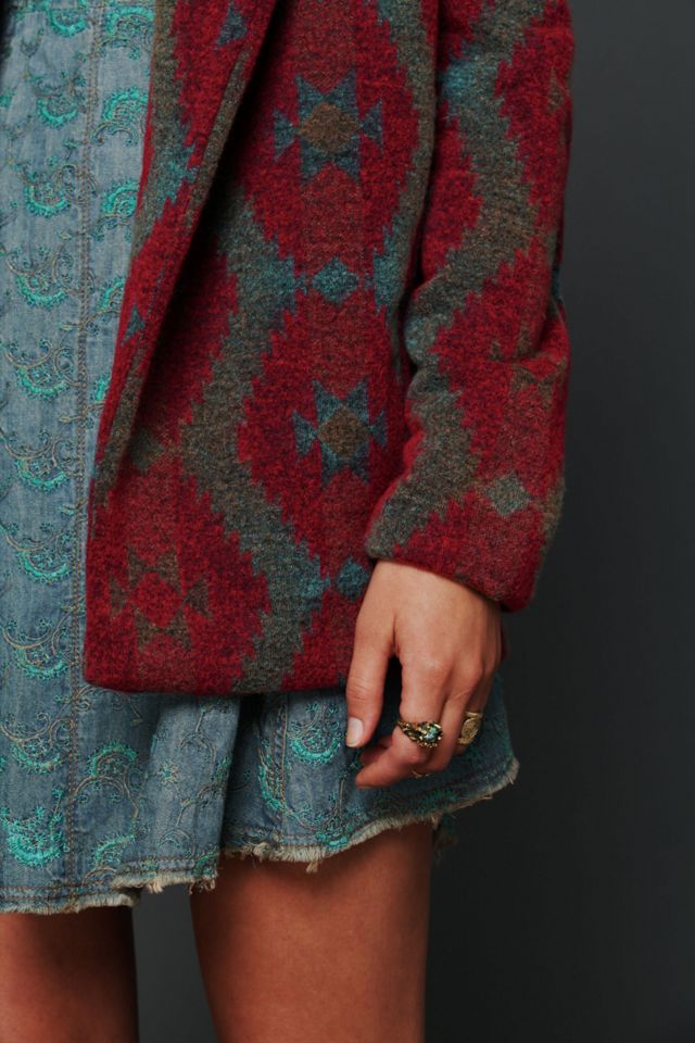 Changing Patterns Wool Swing Coat #4