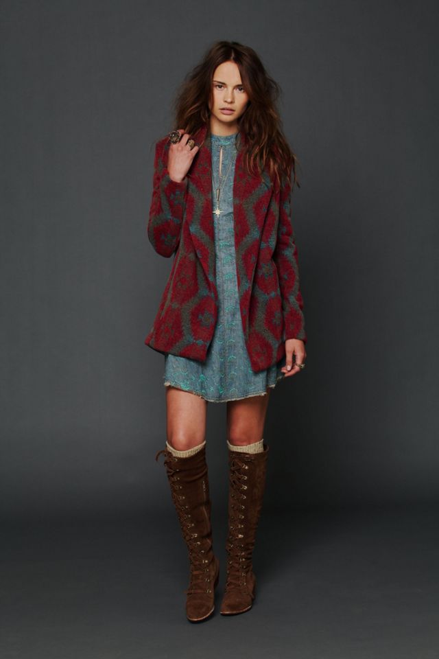 Changing Patterns Wool Swing Coat #5