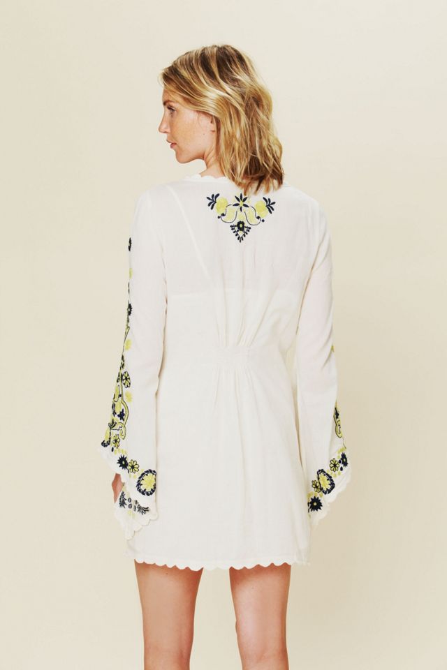 Long Sleeve Embroidered Dress #1