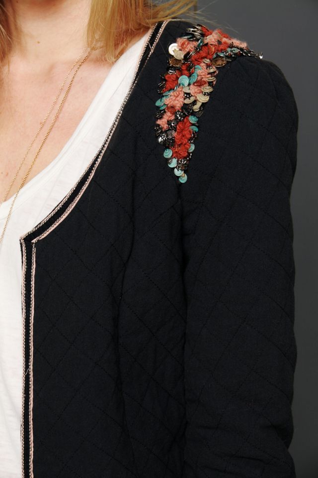 Bold Shoulder Quilted Jacket #2