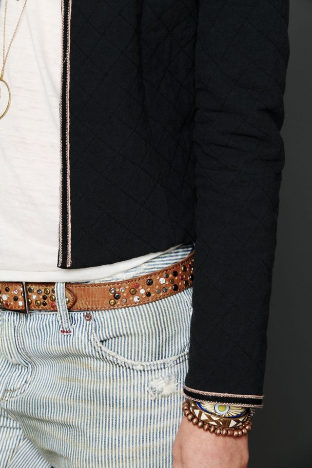 Bold Shoulder Quilted Jacket #3