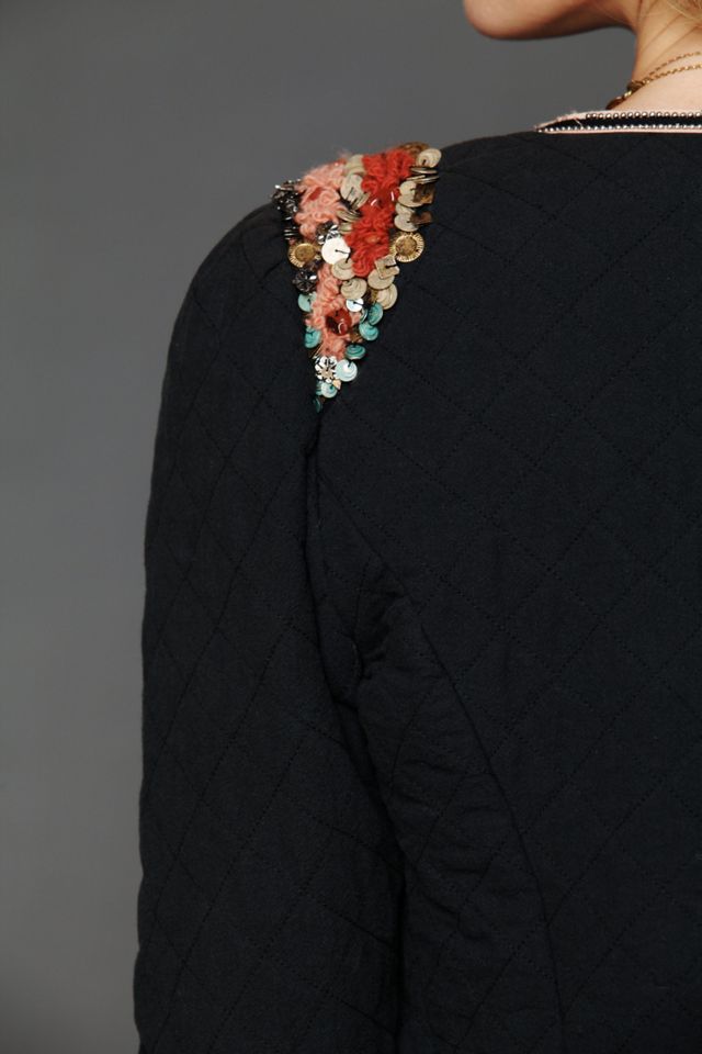 Bold Shoulder Quilted Jacket #4