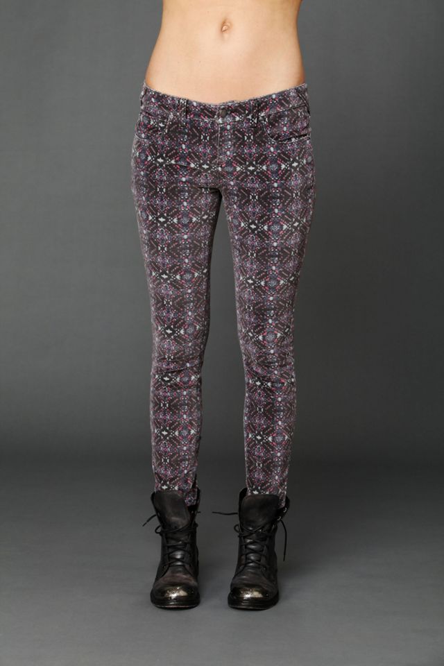 Printed Velvet Skinny #1