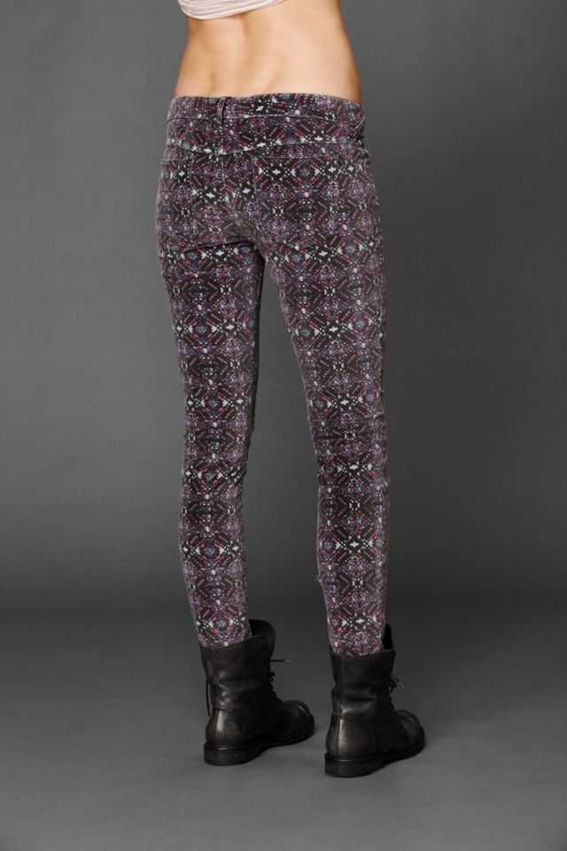 Printed Velvet Skinny #2