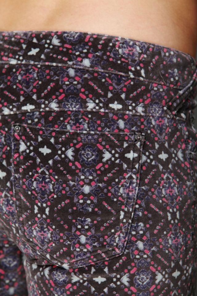 Printed Velvet Skinny #5
