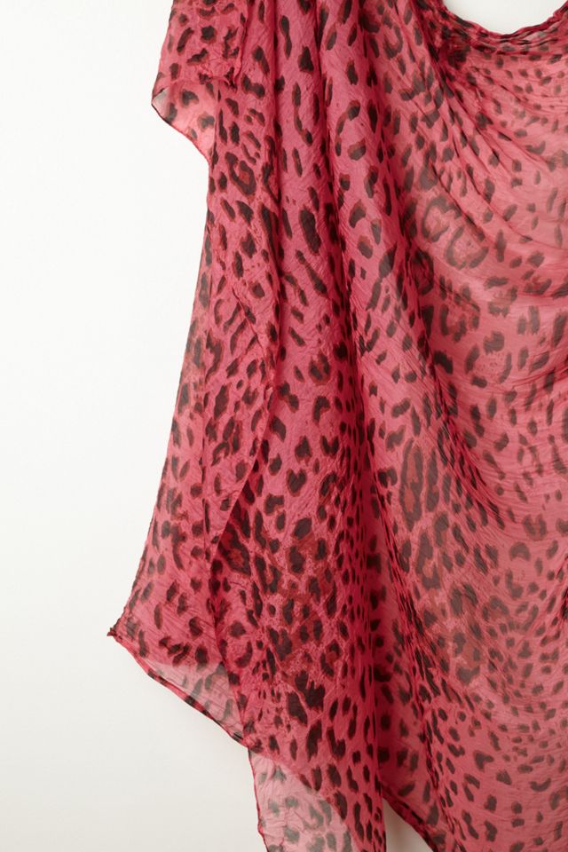 Silk Leopard Scarf #1