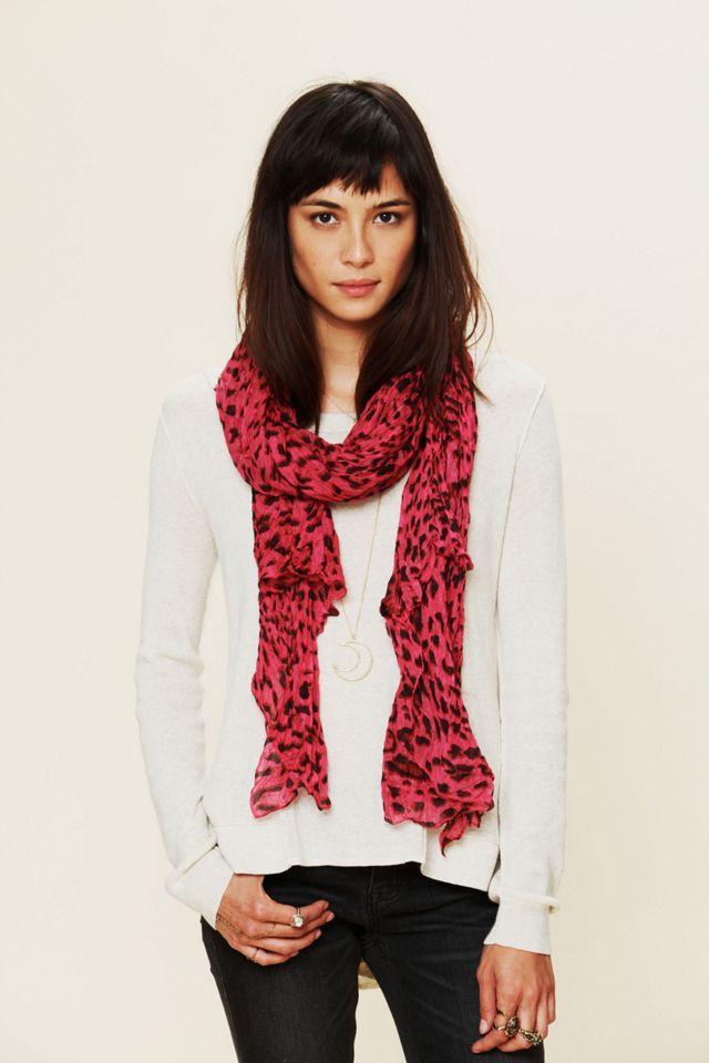 Silk Leopard Scarf #2
