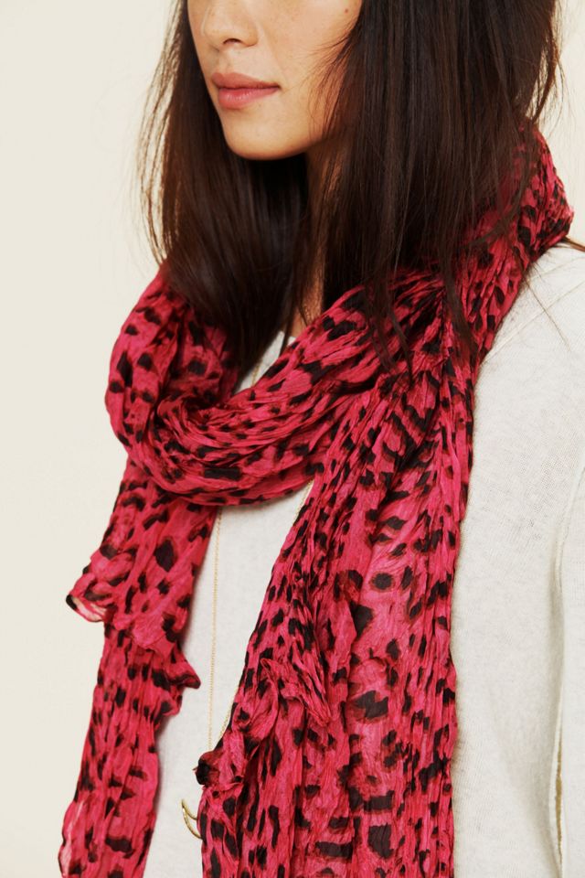 Silk Leopard Scarf #3