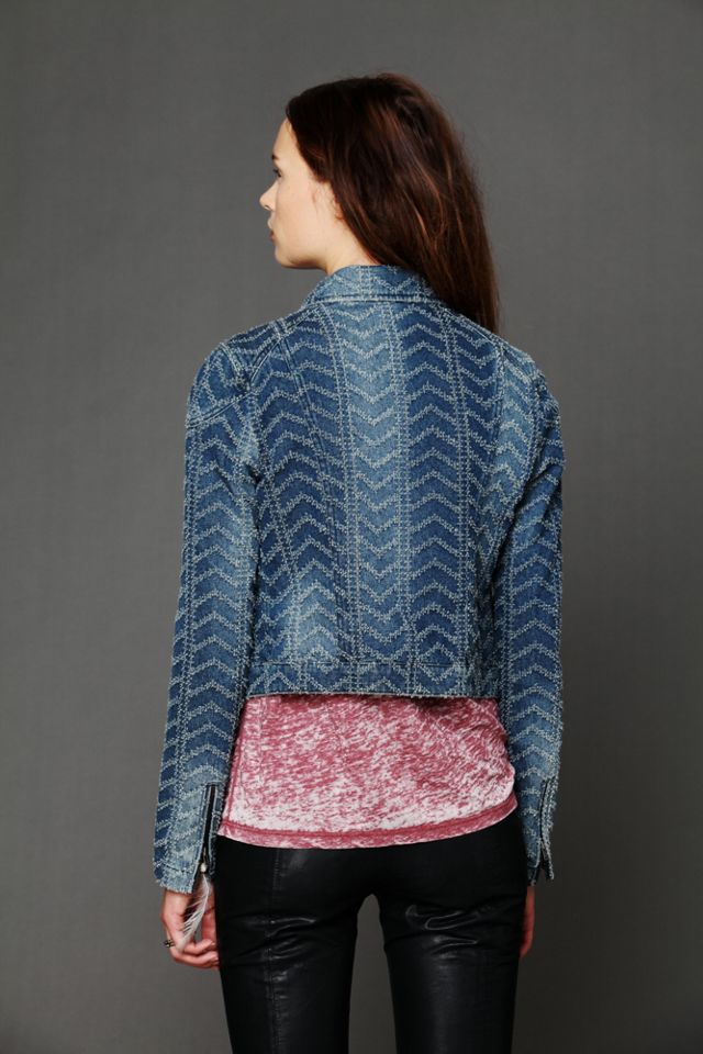 We The Free Denim Motorcycle Jacket #1