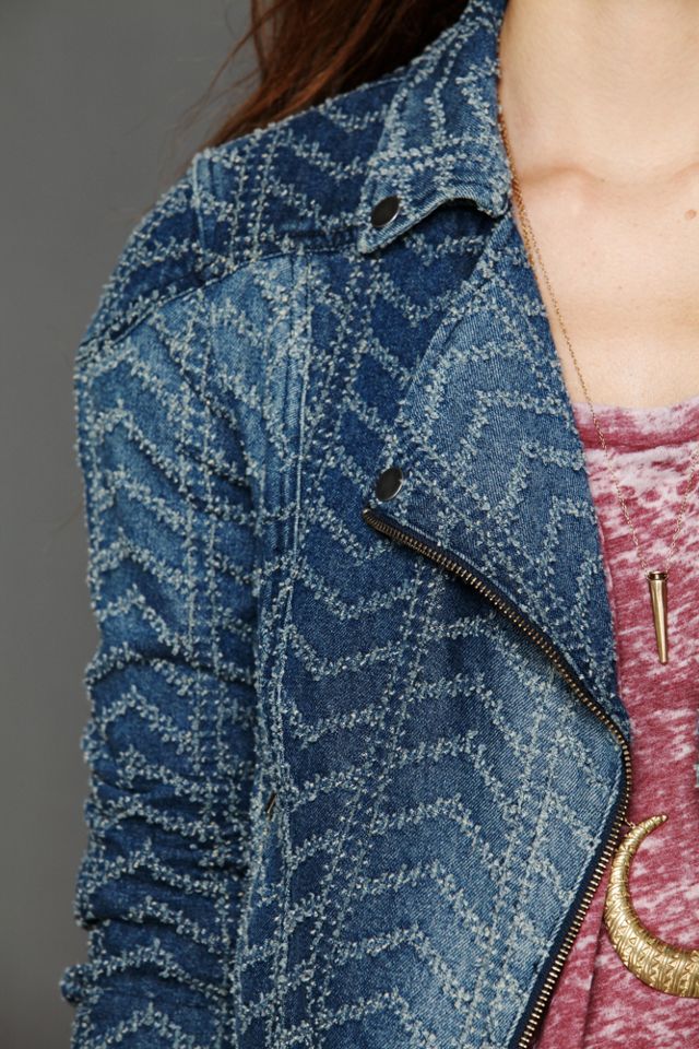 We The Free Denim Motorcycle Jacket #2
