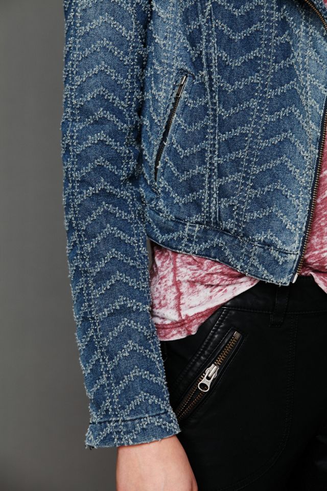 We The Free Denim Motorcycle Jacket #3