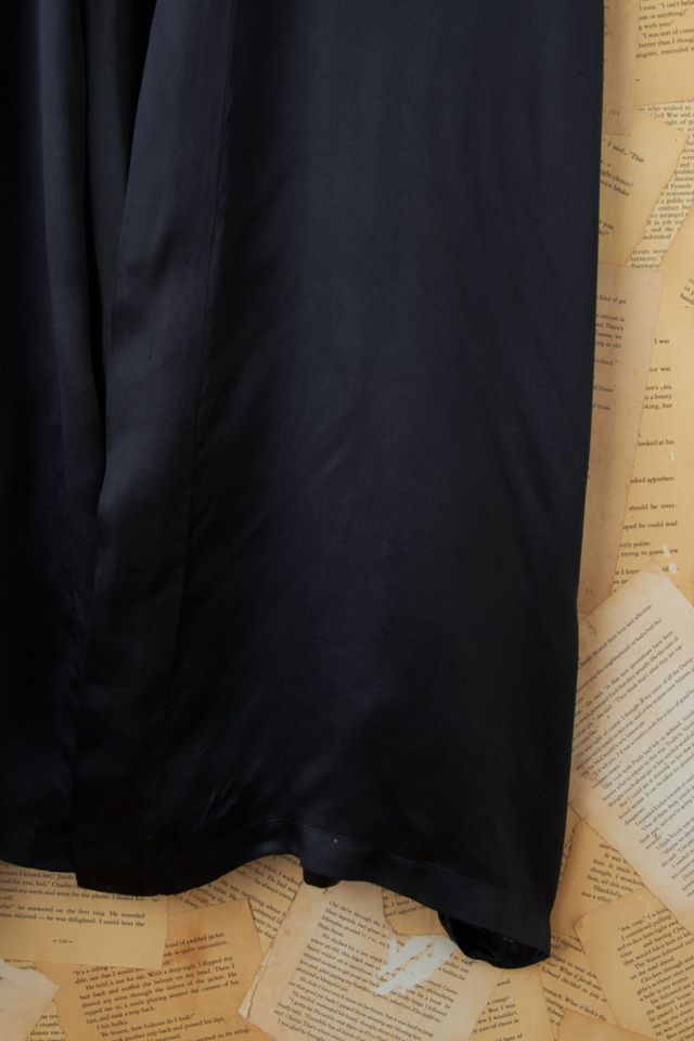 Vintage Black Silk Embroidered Dragon Kimono #10