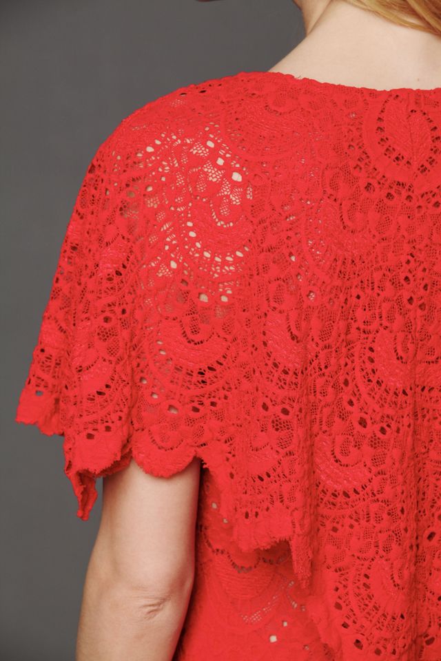 Spanish Lace Poncho Dress #4