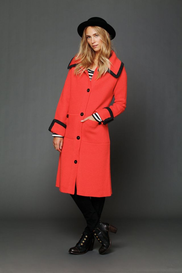 FP New Romantics Long Molly Sweater Coat #1