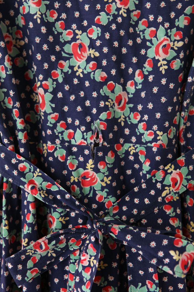 Vintage Blue Floral Dress #10
