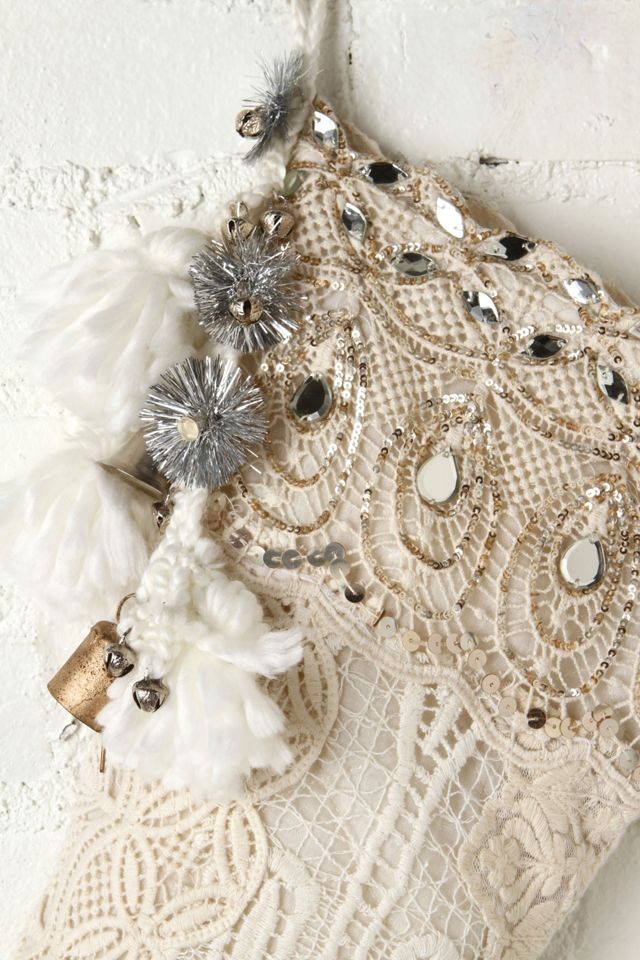 FP ONE Tinsel and Lace Stocking #2