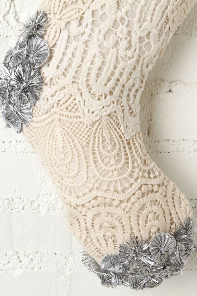 FP ONE Tinsel and Lace Stocking #3