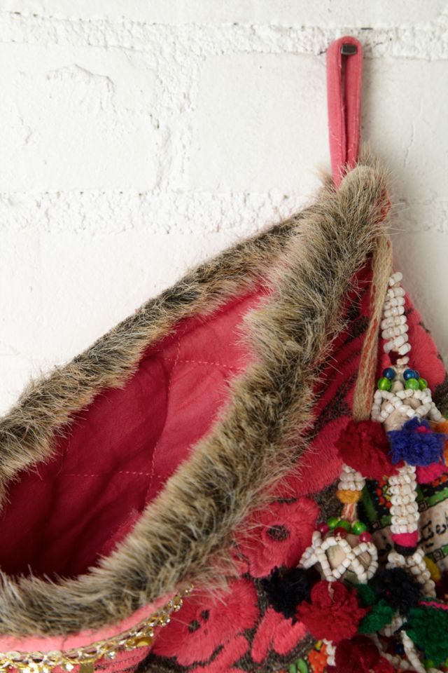 FP One Big Vintage Quilted Holiday Stocking #5