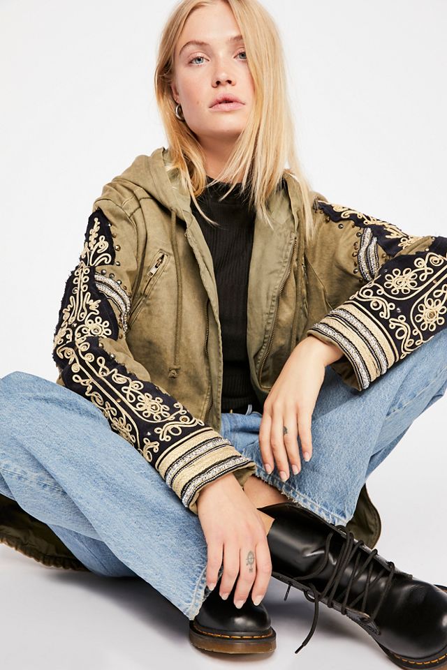 Golden Quills Military Parka