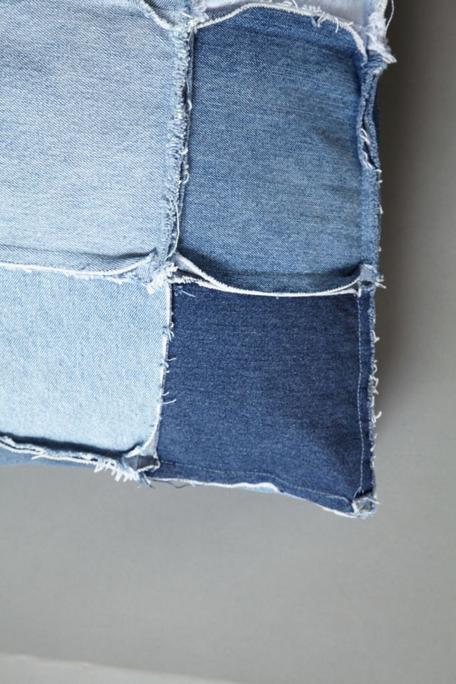 Patched Denim Dog Bed #4