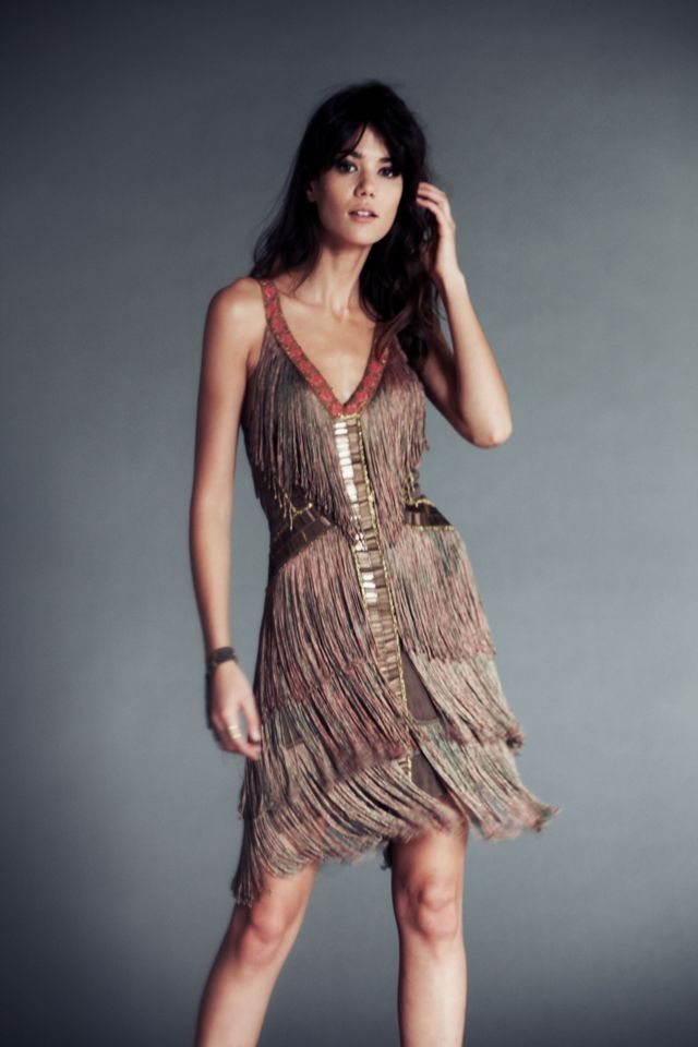 Fire Circle Fringe Dress #1