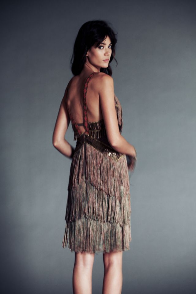 Fire Circle Fringe Dress #2