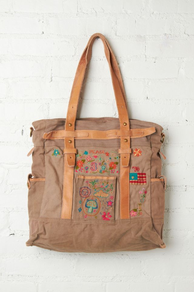 Peace Stitch Tote #1