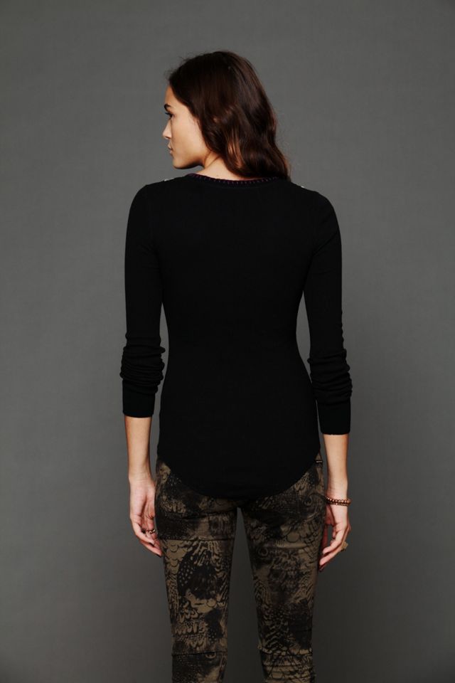 Blanket Stitch Embroidered Thermal #1