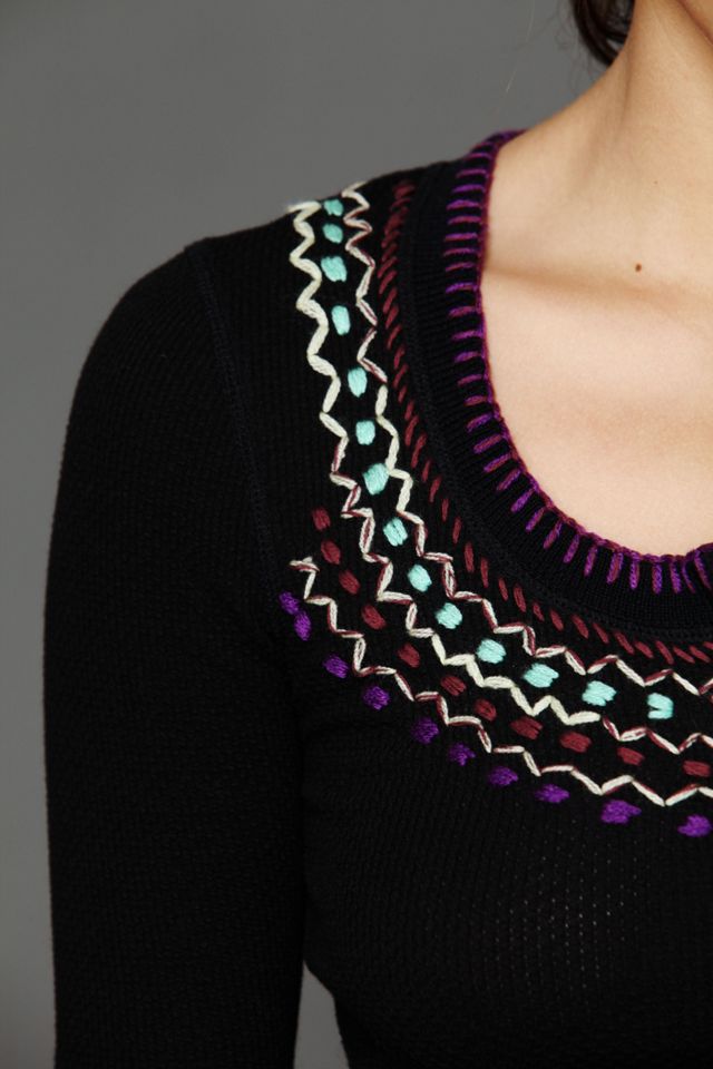 Blanket Stitch Embroidered Thermal #2