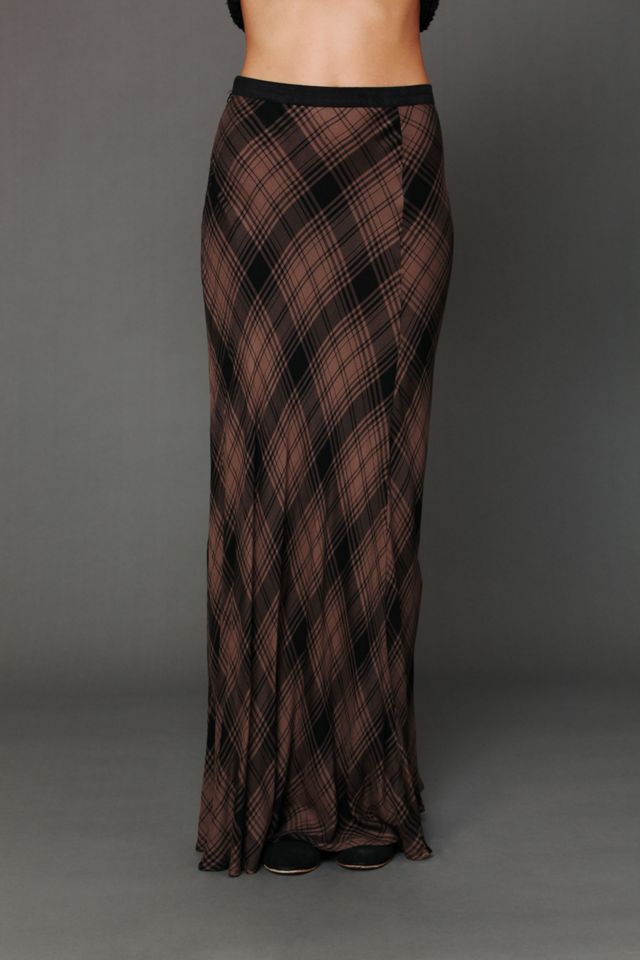 Cameron Plaid Maxi Skirt #1