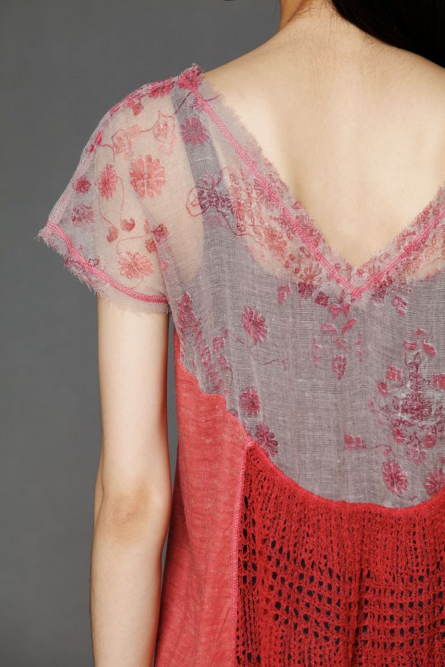 Pieced Floral Print Tunic #4